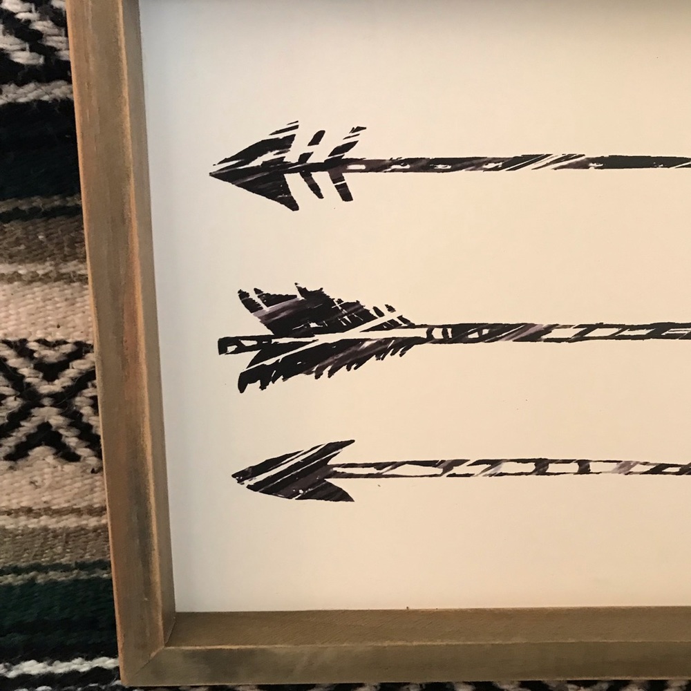 Arrow Wood Wall Decor - Picture 2 of 3